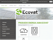 Tablet Screenshot of ecovat.com